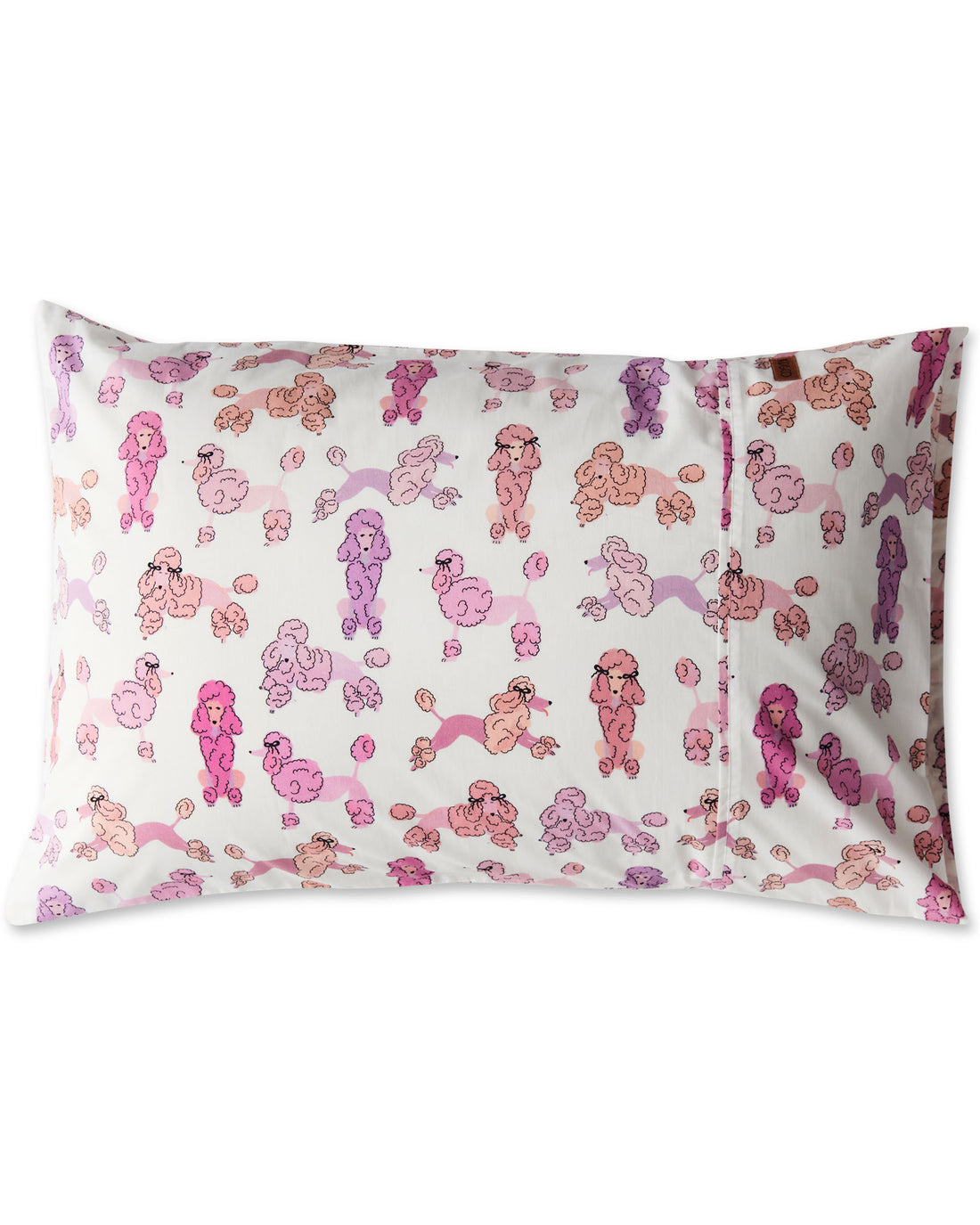 Pink Poodle Organic Cotton Pillowcase