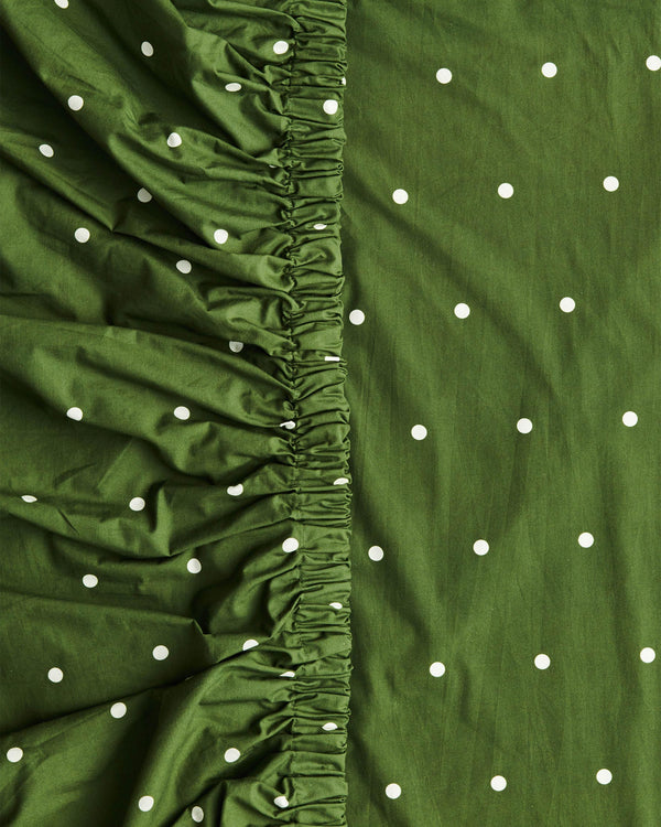 Polkadot Cactus Organic Cotton Fitted Sheet