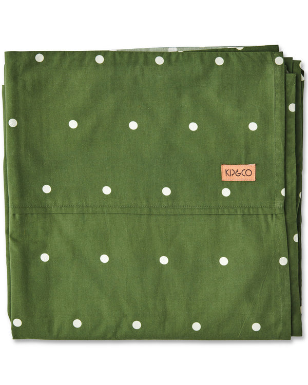 Polkadot Cactus Organic Cotton Flat Sheet