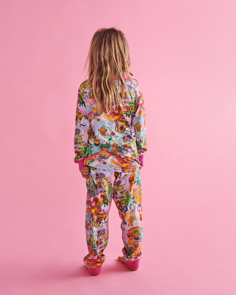 Kip&Co x Rainbow Brite Brite Side Organic Cotton Long Sleeve Top & Pant Pyjama Set