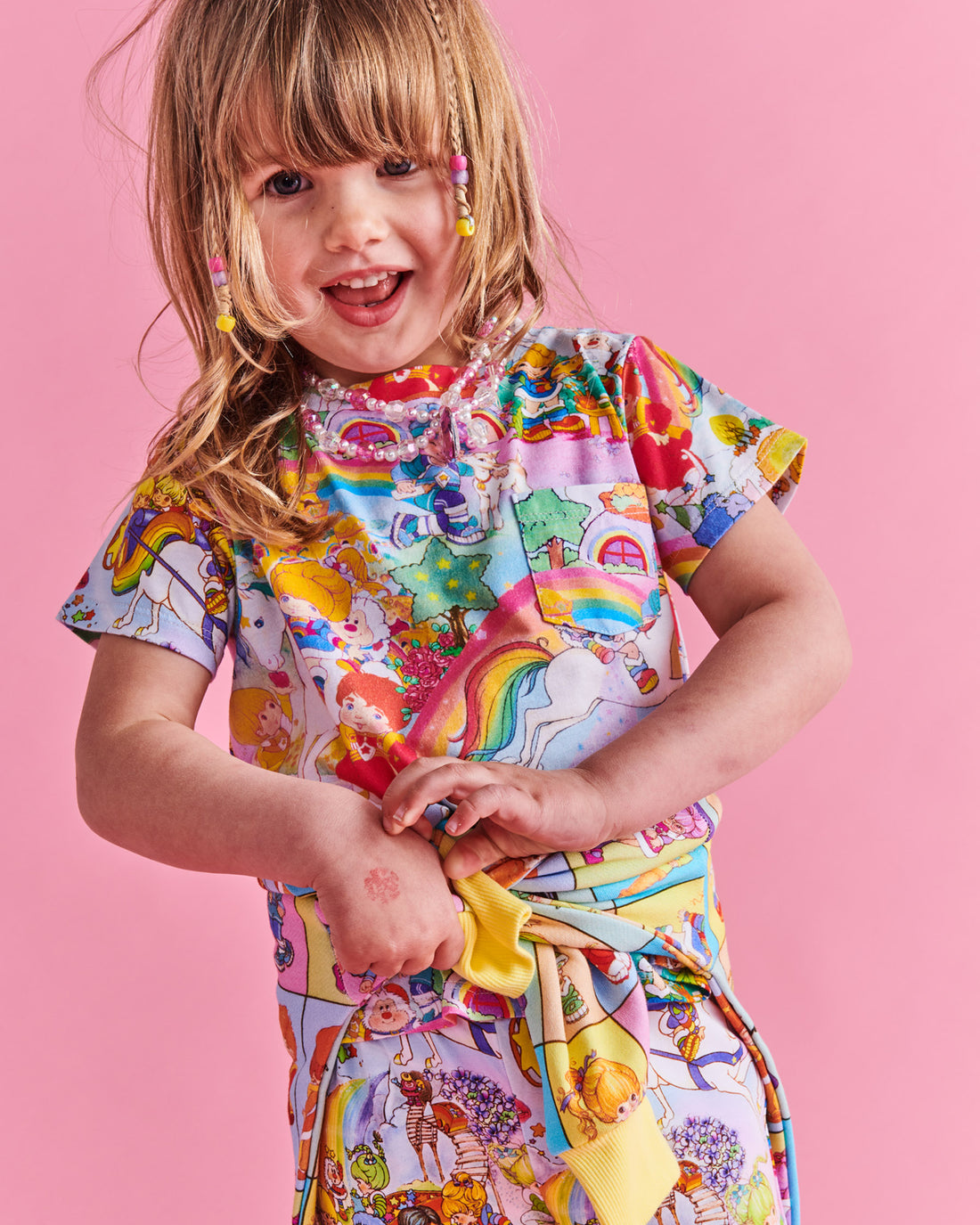 Kip&Co x Rainbow Brite Brite Side Organic Cotton T-Shirt