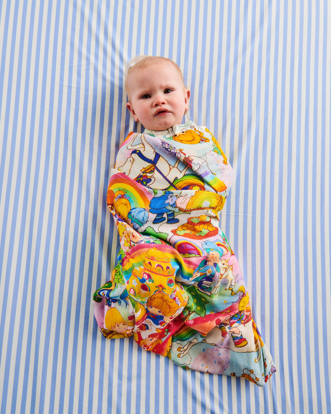 Kip&Co x Rainbow Brite Brite Side Bamboo Swaddle