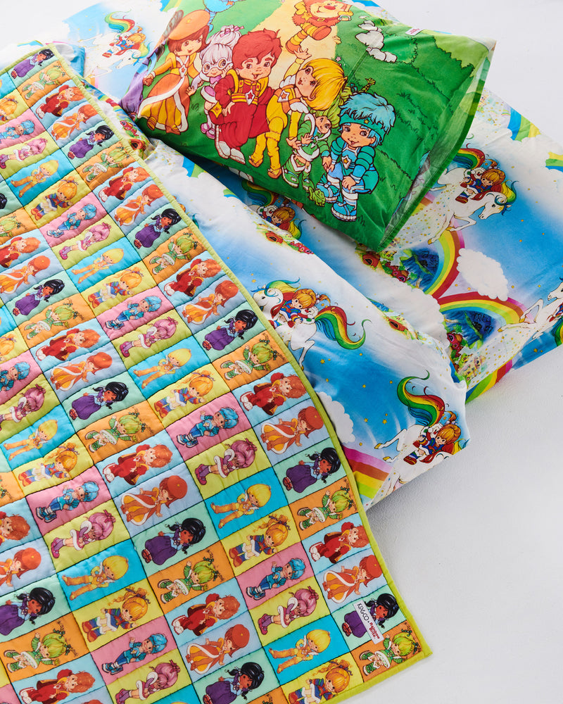 Kip&Co x Rainbow Brite The Gang Organic Cotton Quilted Kids Bedspread