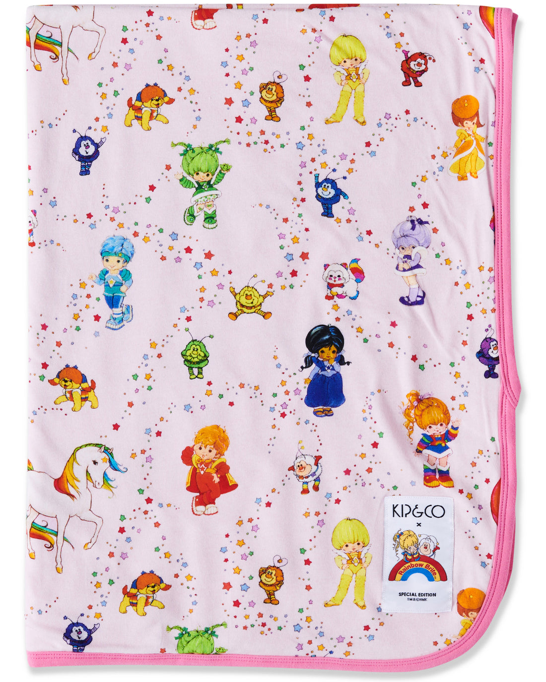 Kip&Co x Rainbow Brite Star Shower Organic Cotton Snuggle Blanket