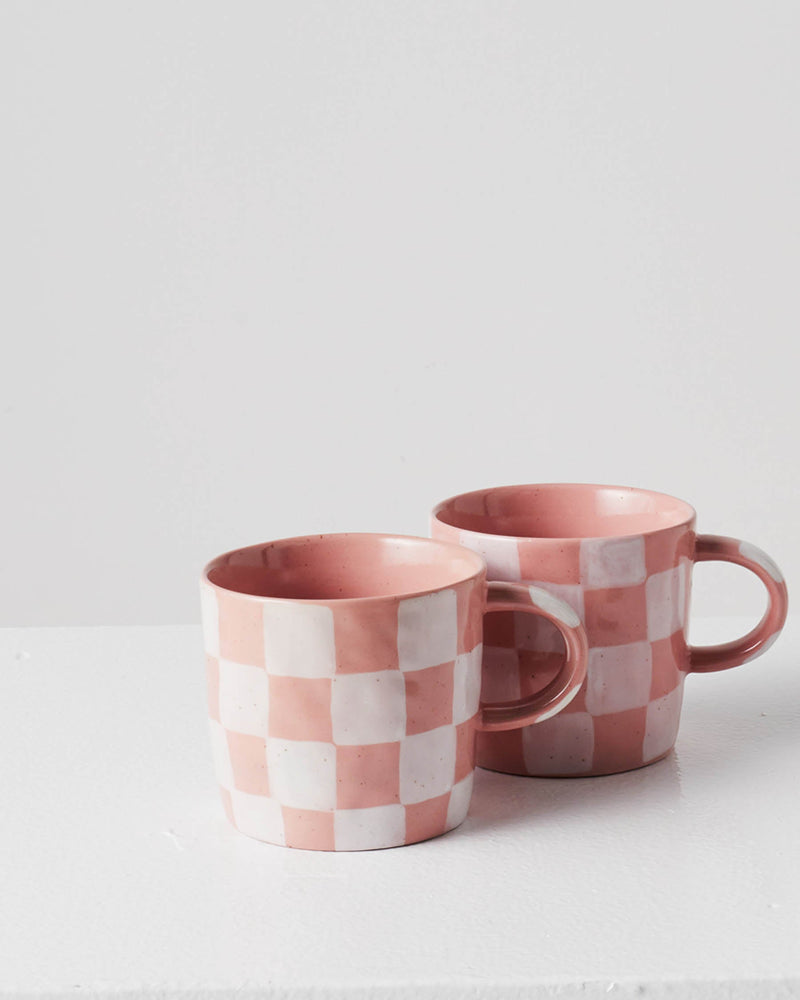 Checkered Mug 4P Set