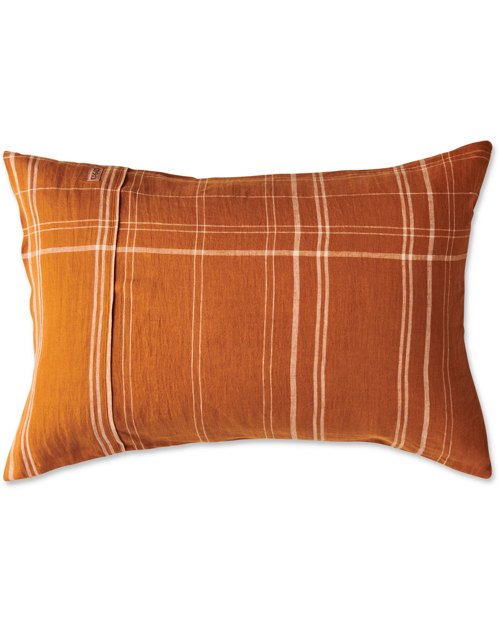 French Linen Pillowcases | Charcoal Stripe