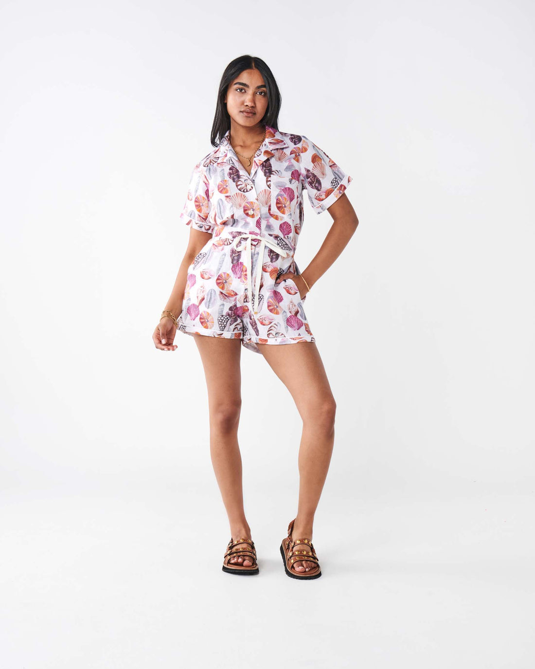 Seashore Linen Playsuit