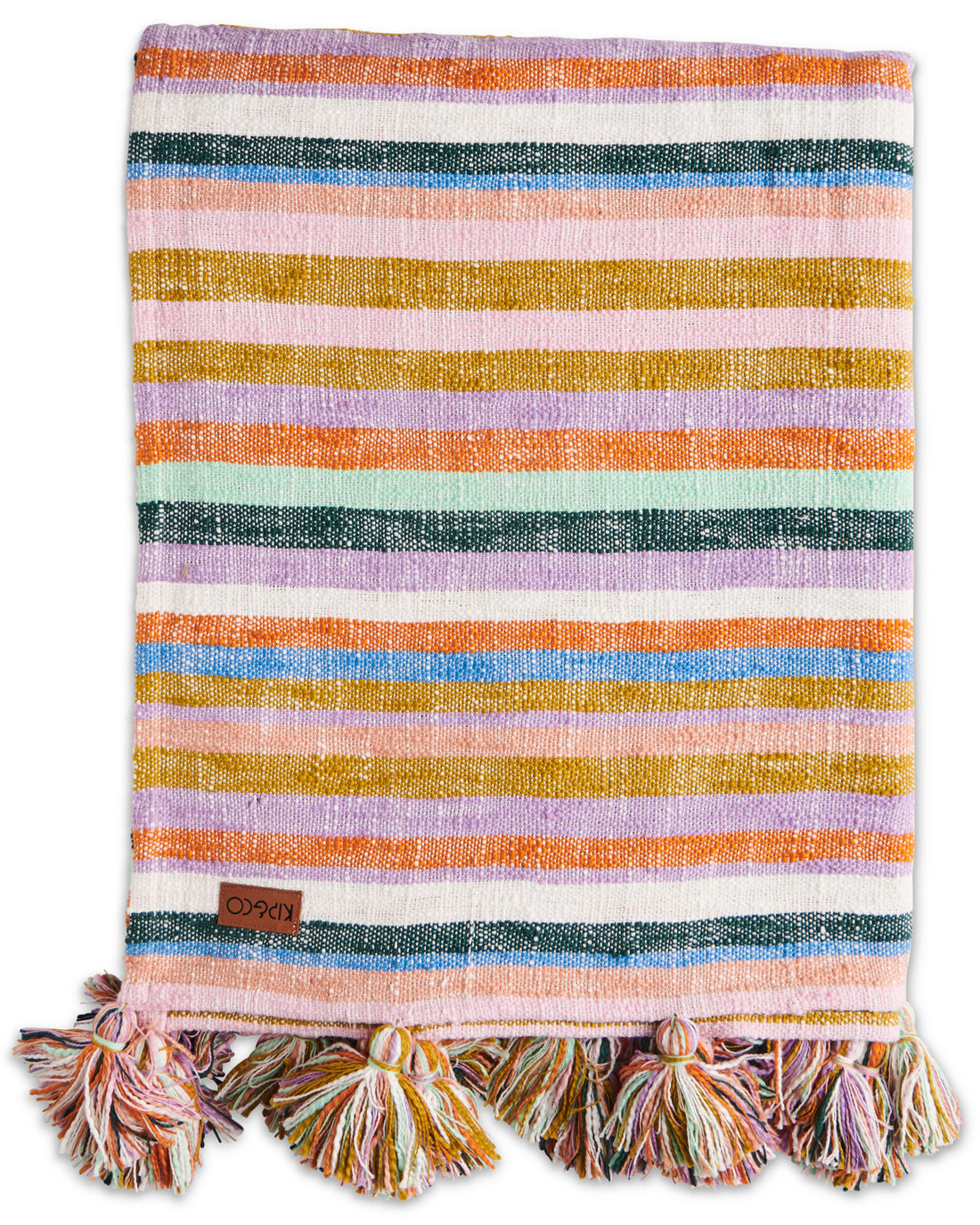 Azure Stripe Woven Throw