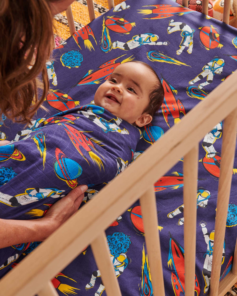 Outer Space Bamboo Swaddle