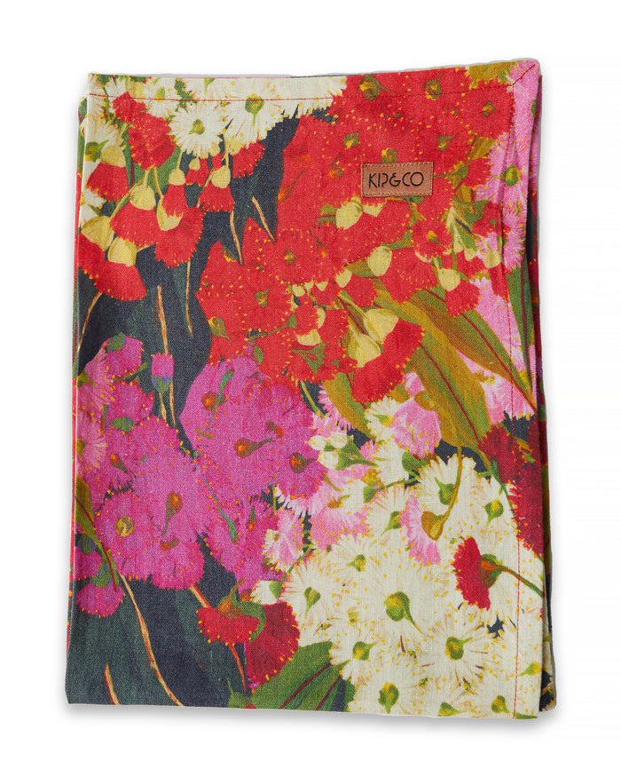 Australian Bush Blossom Tea Towel