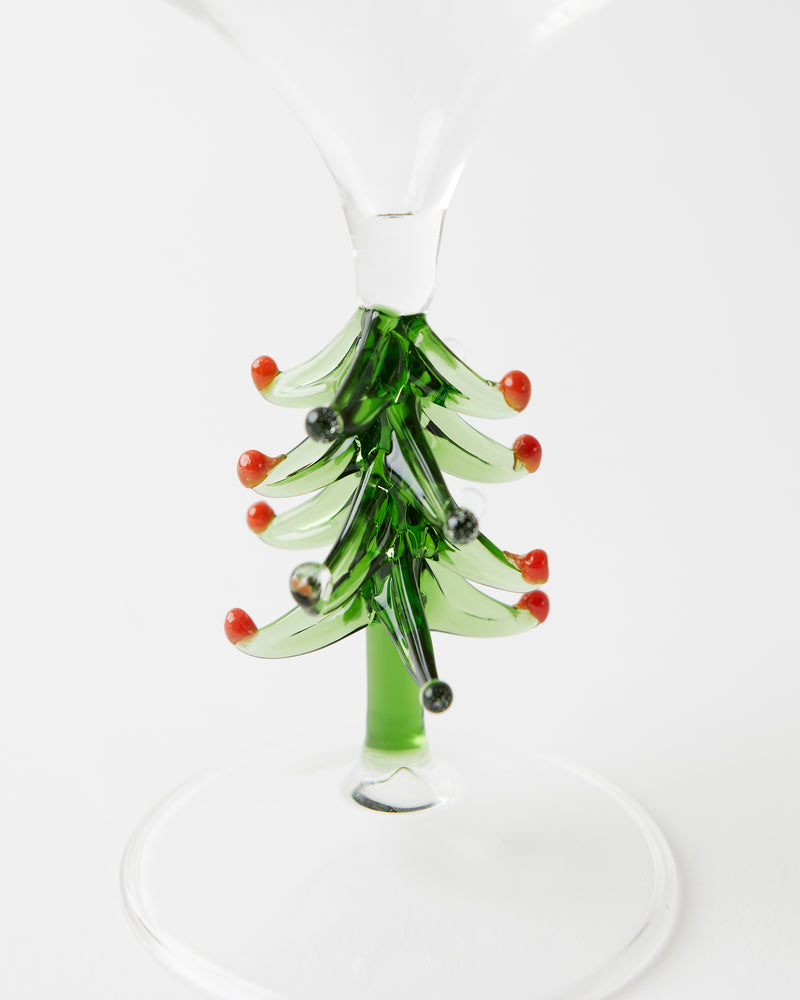 Oh Christmas Tree Wine Glass 2P Set