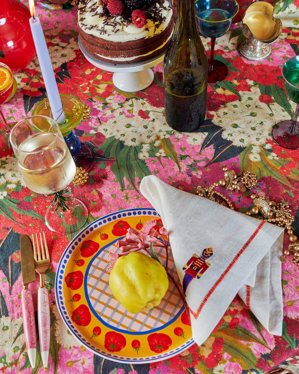 Bush Christmas Rectangular Linen Tablecloth