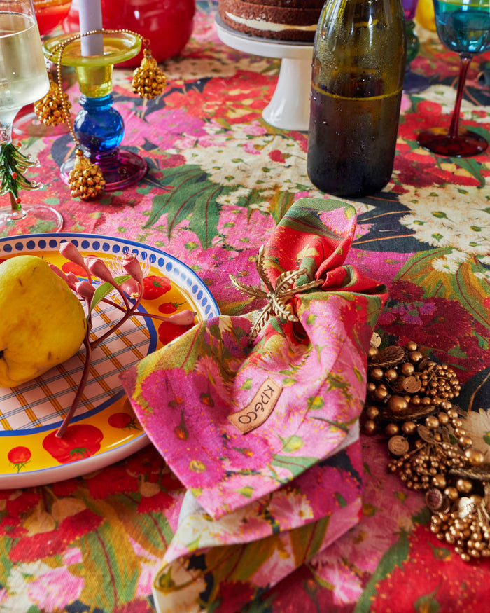 Australian Bush Blossom 4P Napkin Set