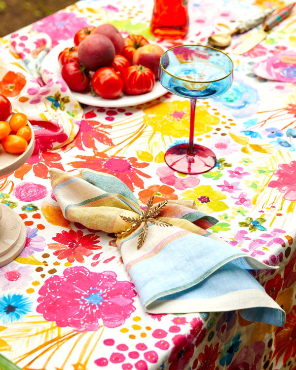 Field Of Dreams In Colour Linen Tablecloth