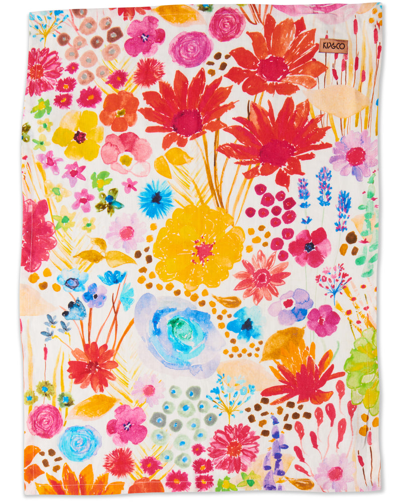 Field Of Dreams In Colour Linen Tea Towel