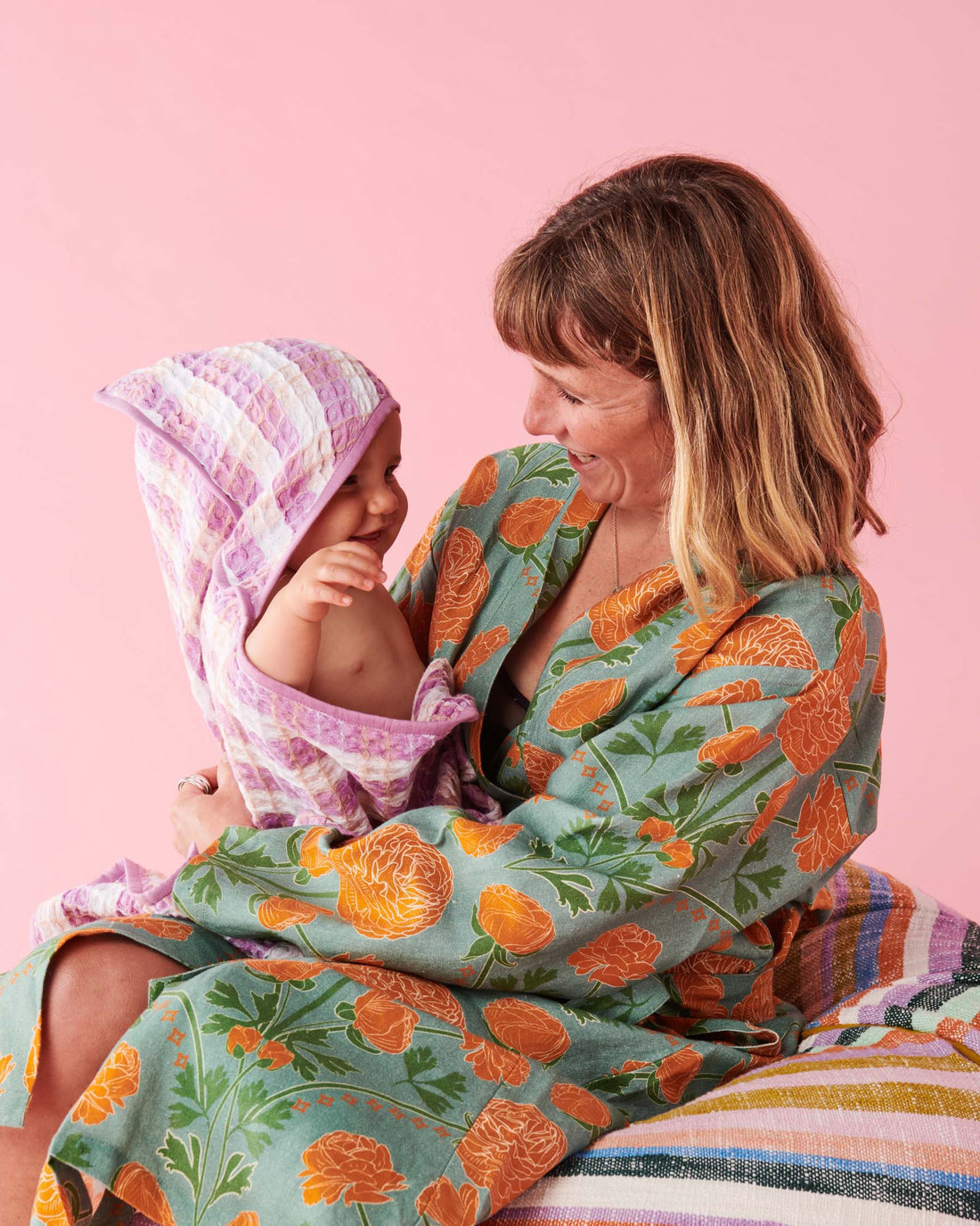 Hazy Days Waffle Baby Towel