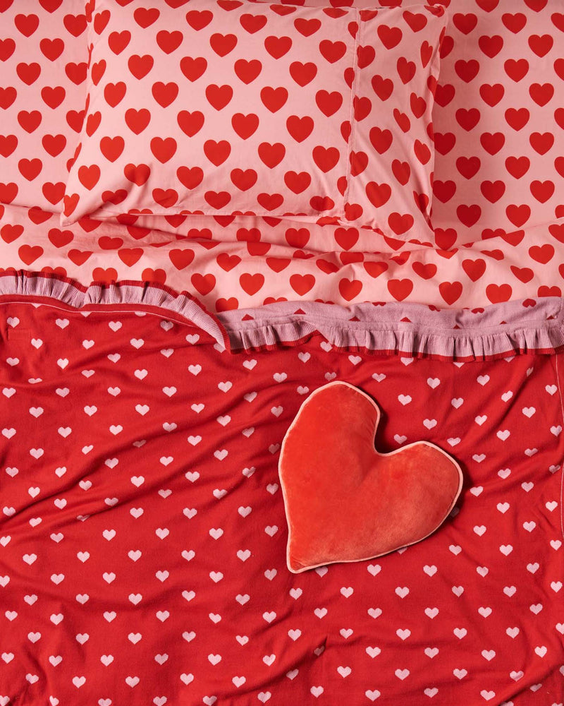 Heart Velvet Cushion