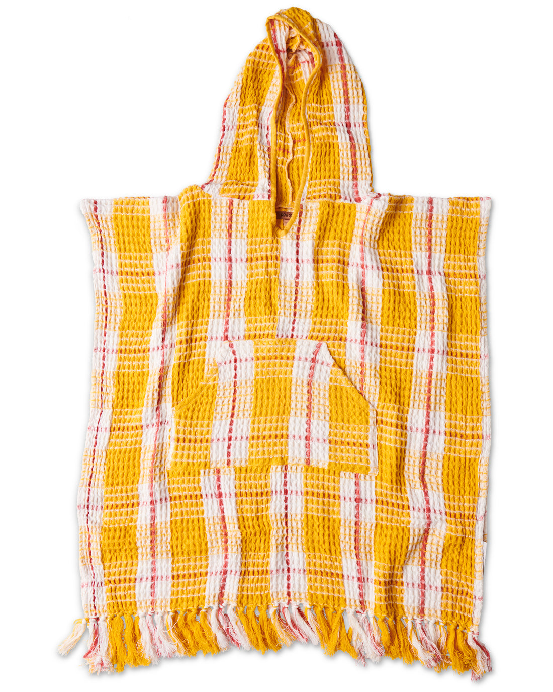 Lemon Meringue Kids Waffle Poncho