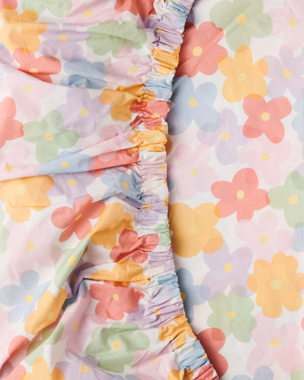 Paper Daisy Organic Cotton Baby Fitted Sheet
