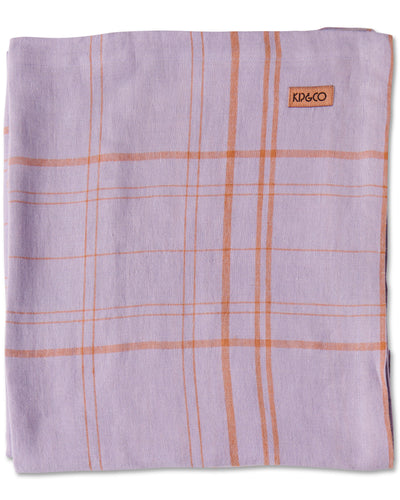 Santa Monica Tartan Linen Tablecloth