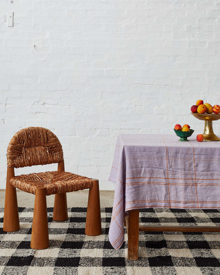 Santa Monica Tartan Linen Tablecloth