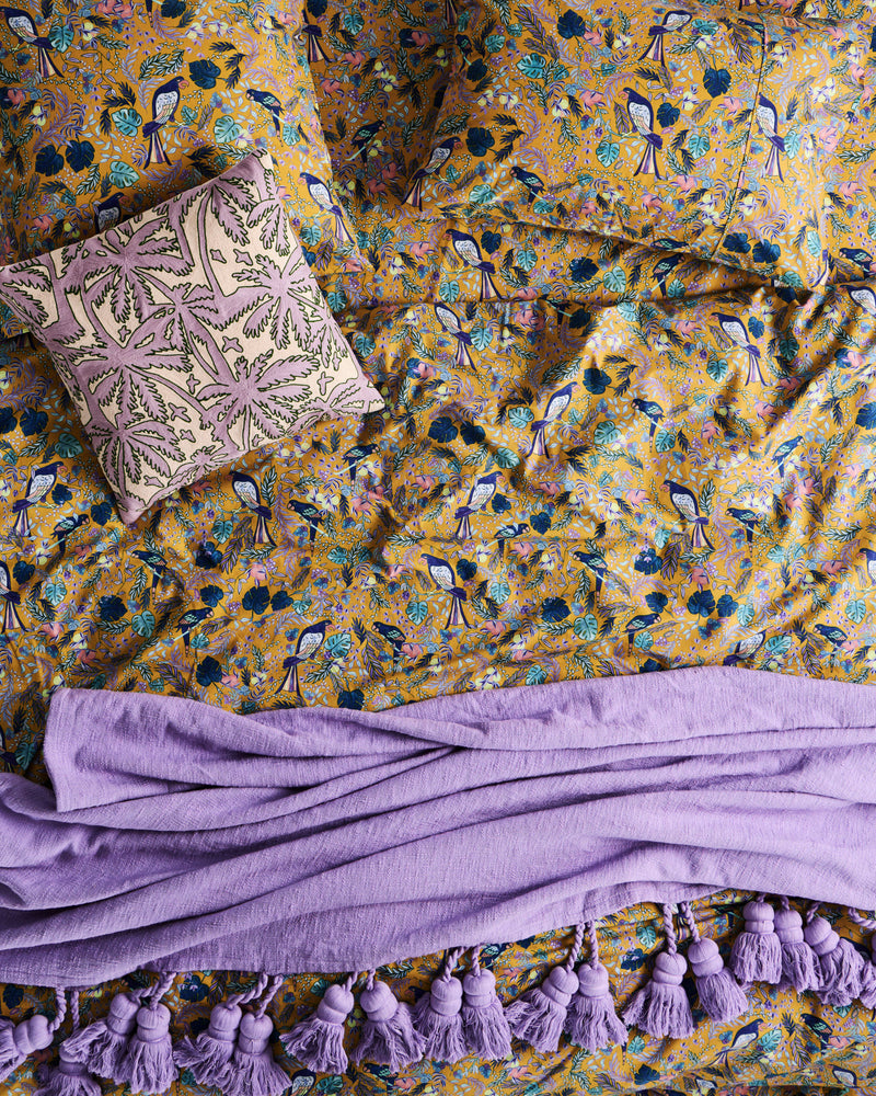 Birds Of Paradise Organic Cotton Quilt Cover