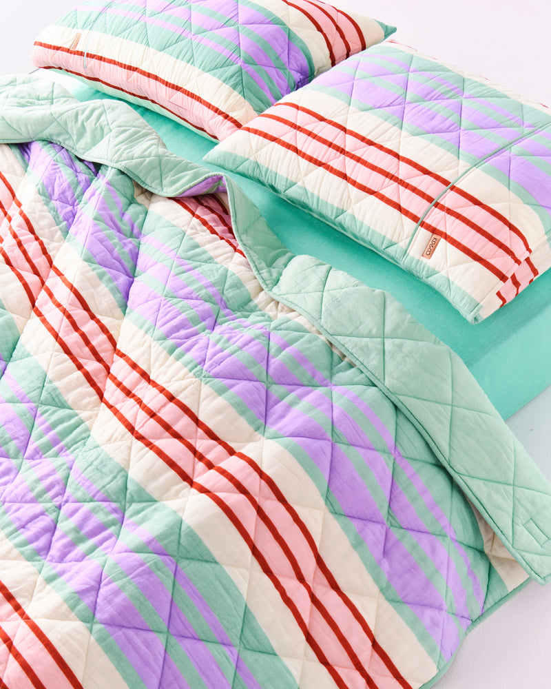 Island Delight Organic Cotton Quilted Pillowcases