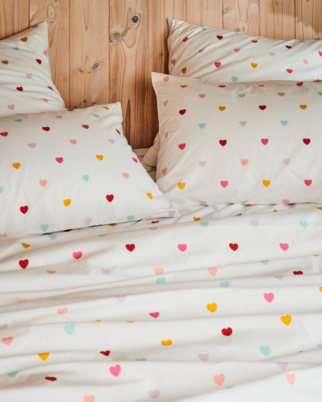 I Heart You Organic Cotton Flat Sheet