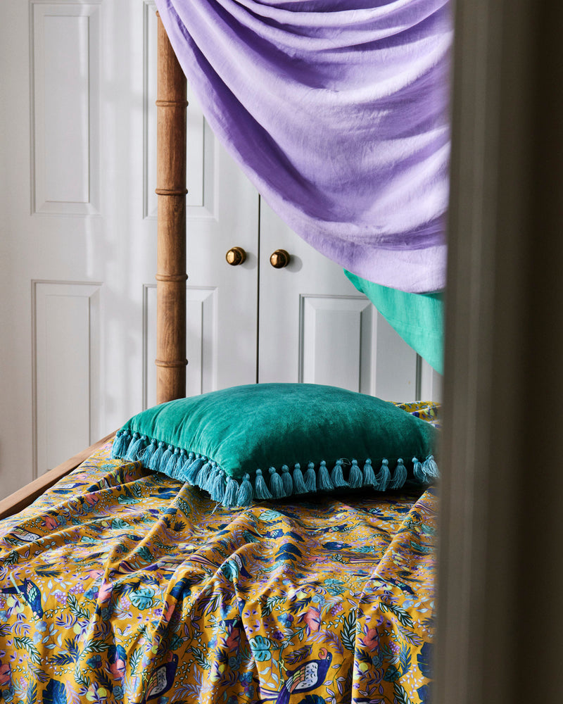 Birds Of Paradise Organic Cotton Quilt Cover