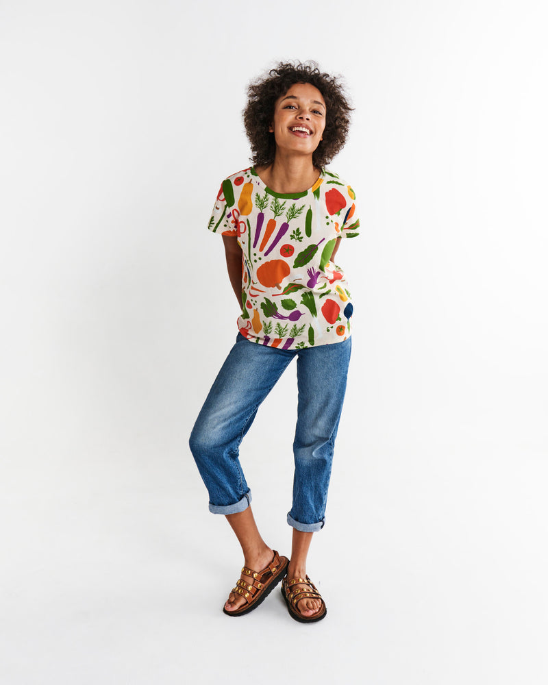 Kip&Co x Stephanie Alexander Stephanie's Harvest Adult Organic Cotton T-Shirt