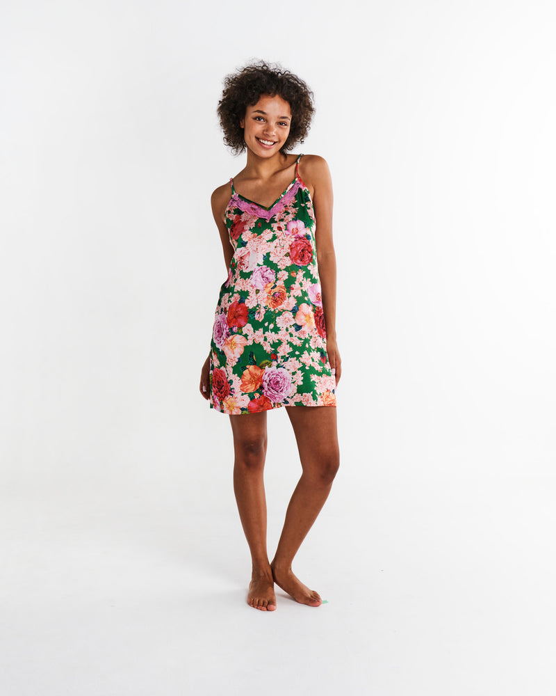 Rose Garden Satin Cami Nightie