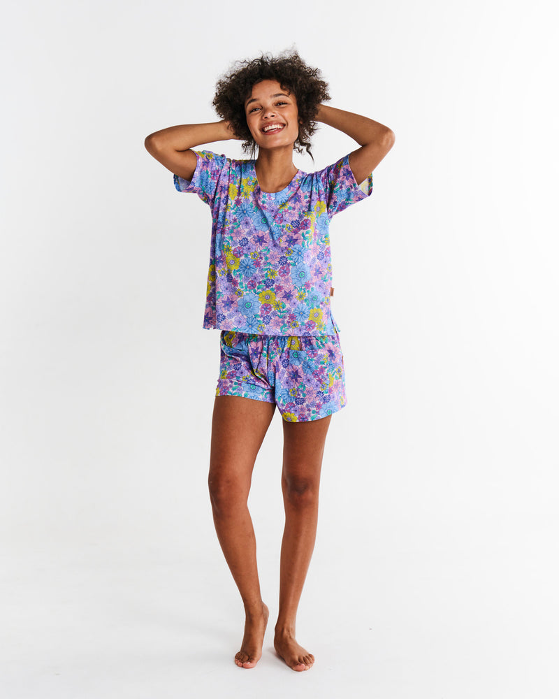 Bunch Of Fun Organic Cotton Short Sleeve T-Shirt & Shorts Pyjama Set