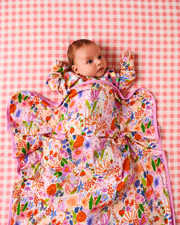 Meandering Meadow Organic Cotton Snuggle Blanket