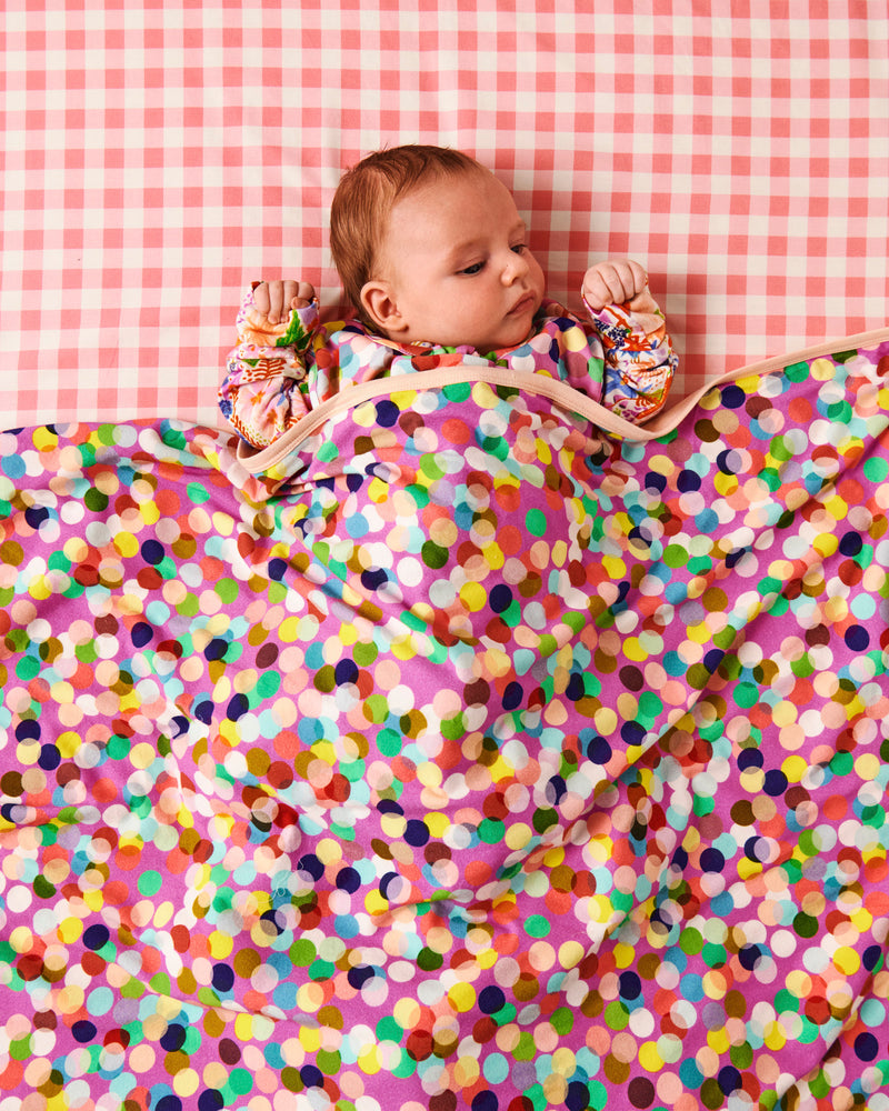 Confetti Pink Organic Cotton Snuggle Blanket