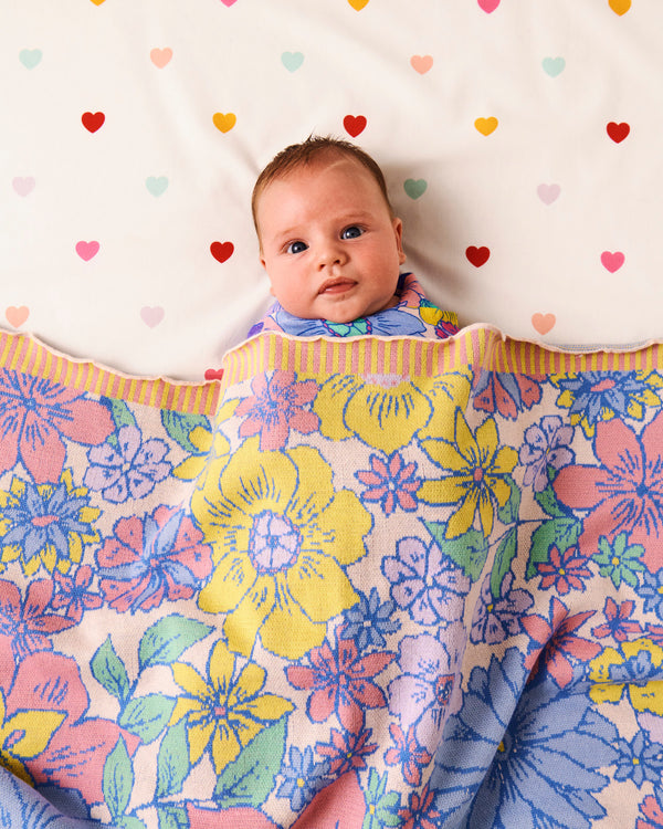 Bunch Of Fun Cotton Knitted Blanket