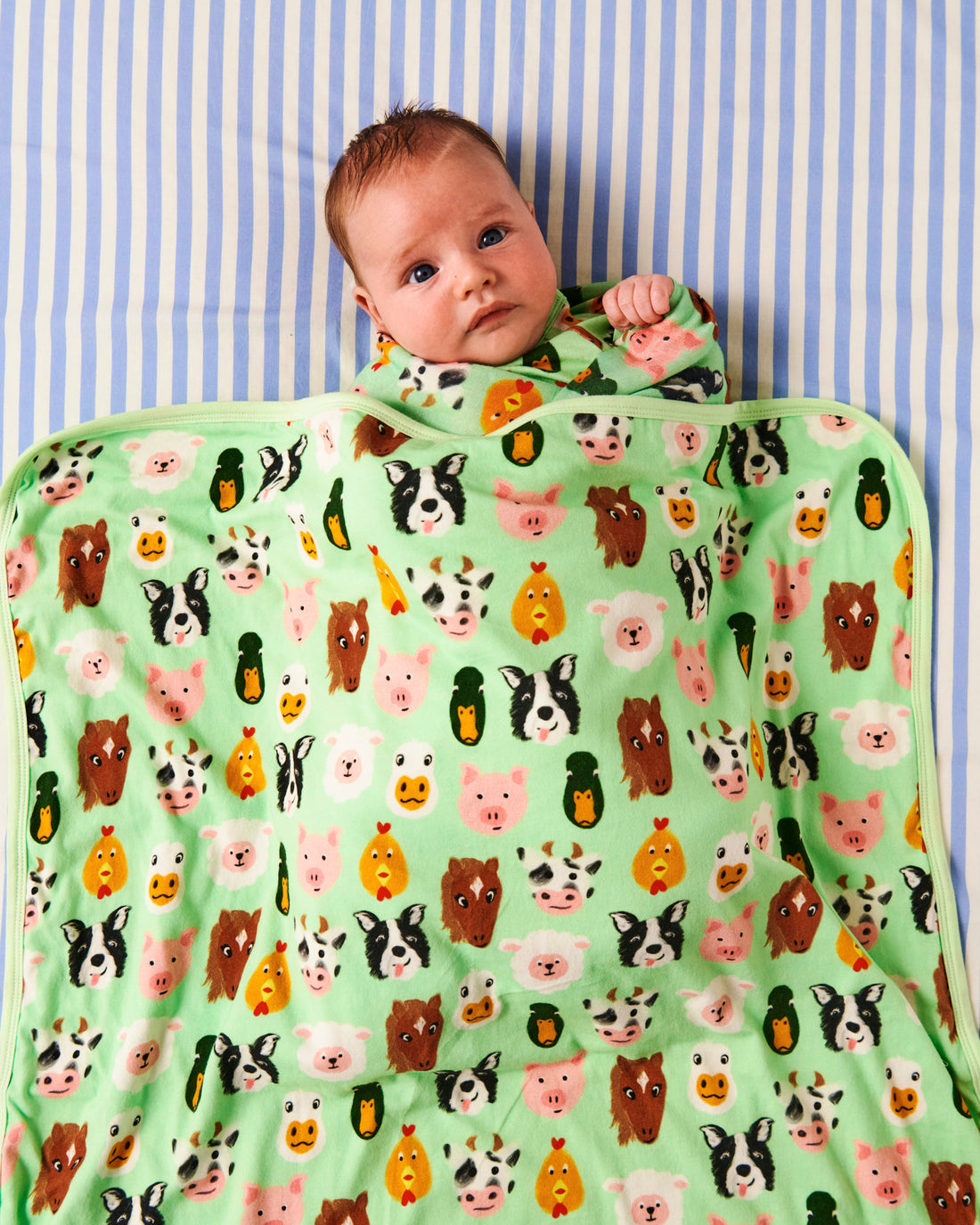 Farm Friends Organic Cotton Snuggle Blanket