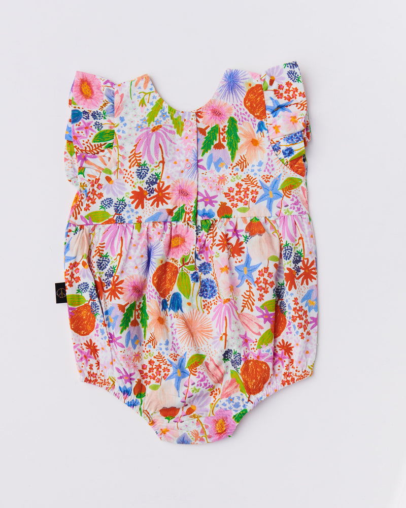 Meandering Meadow Organic Cotton Frill Playsuit