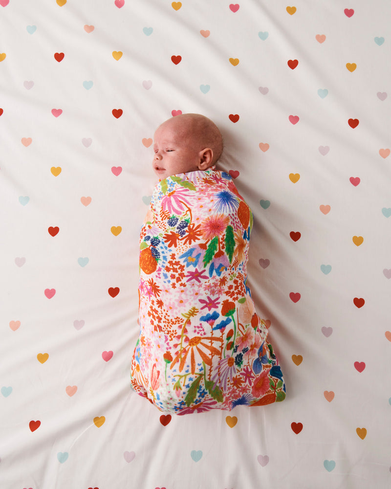 Meandering Meadow Bamboo Swaddle