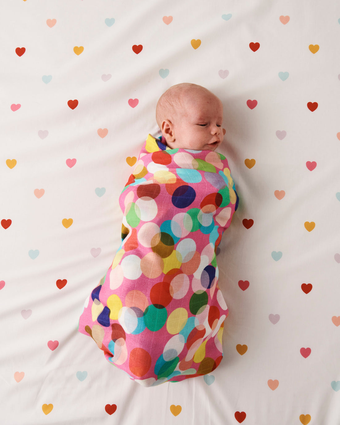 Confetti Pink Bamboo Swaddle