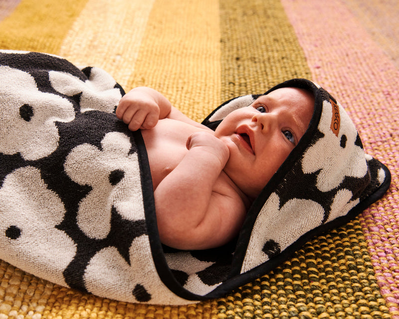 Flower Face Terry Baby Towel