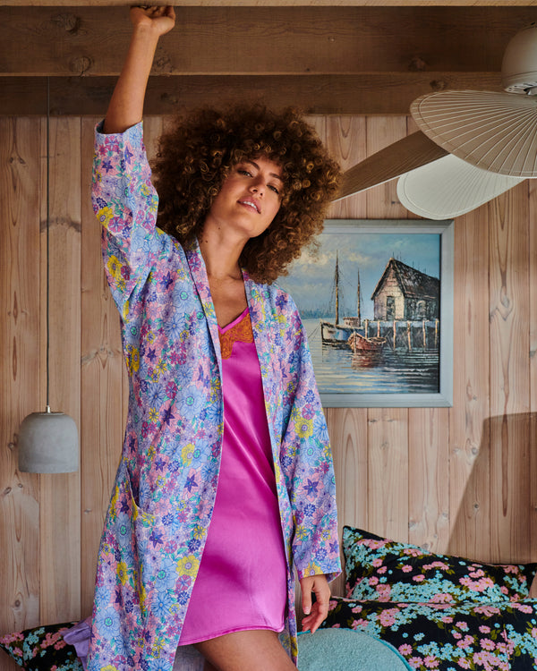 Bunch Of Fun Linen Robe