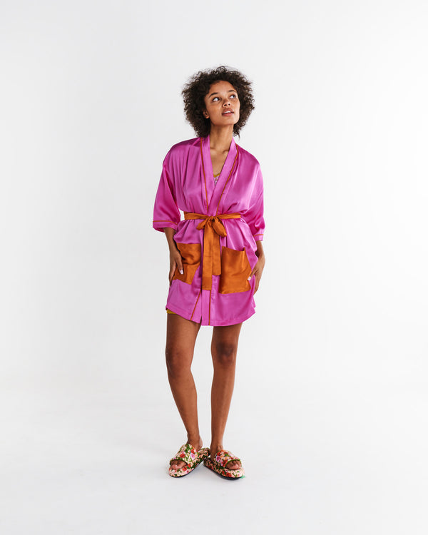 Flirty Satin Robe