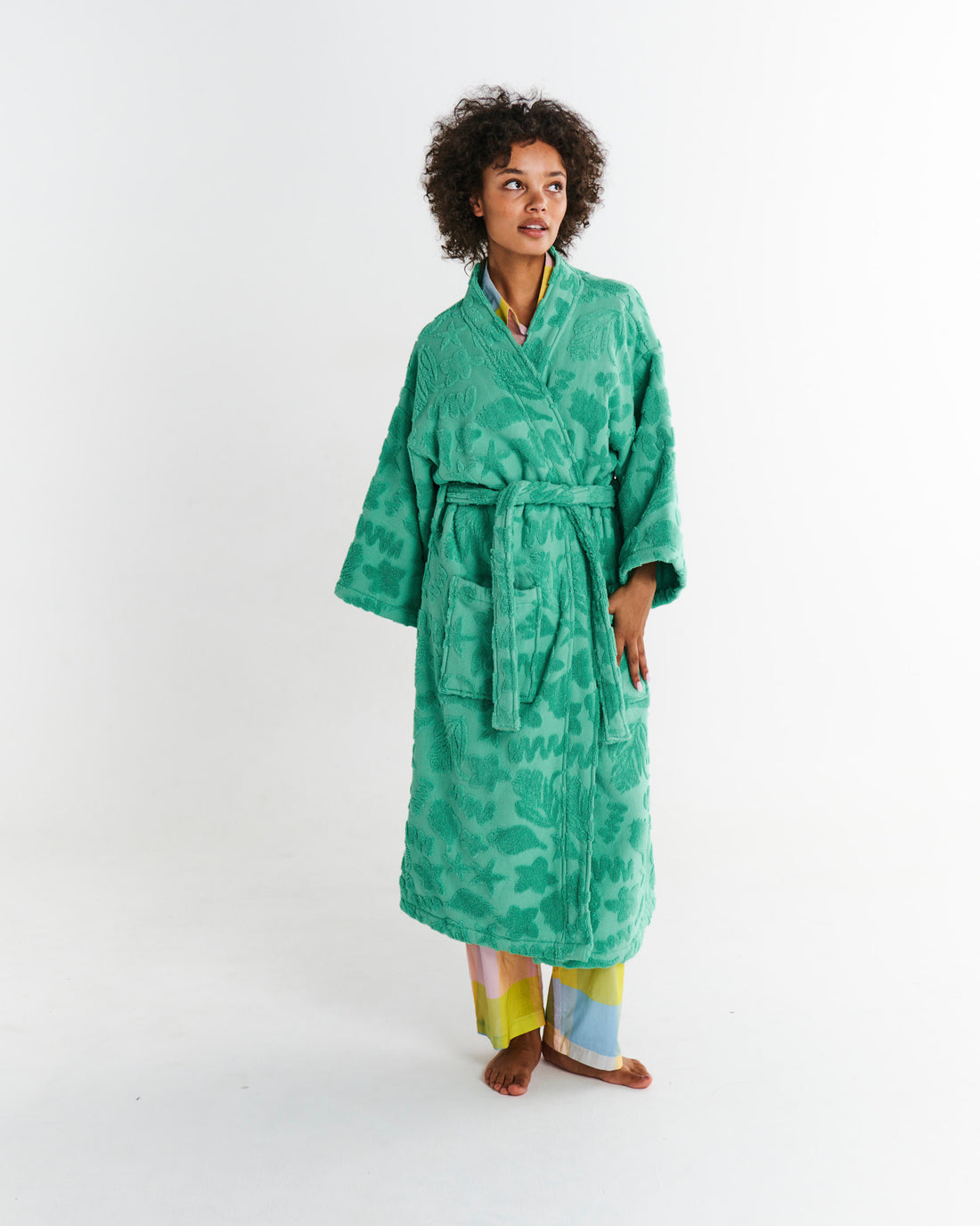 Jade Rock Pool Terry Bath Robe