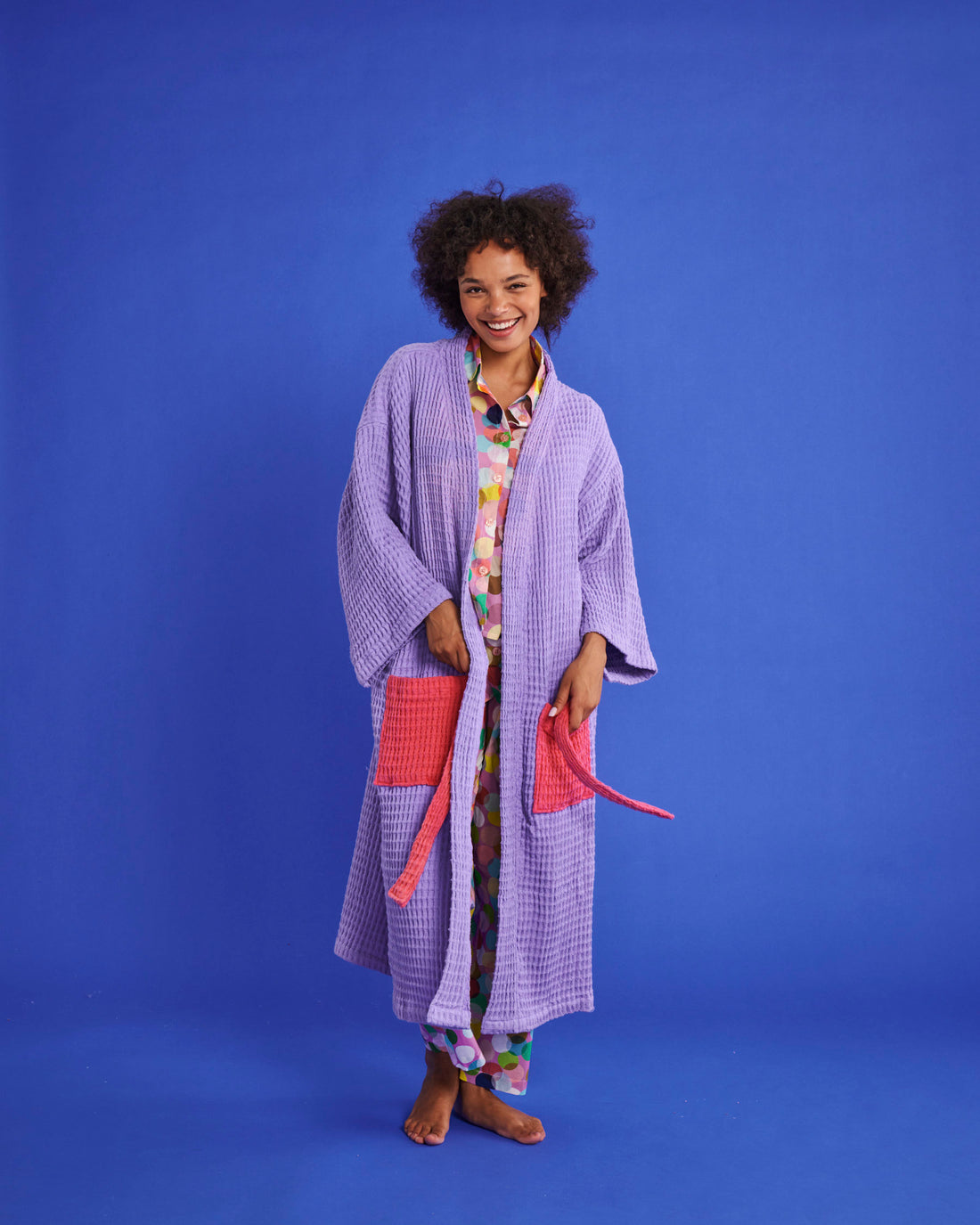 Lilac Waffle Bath Robe