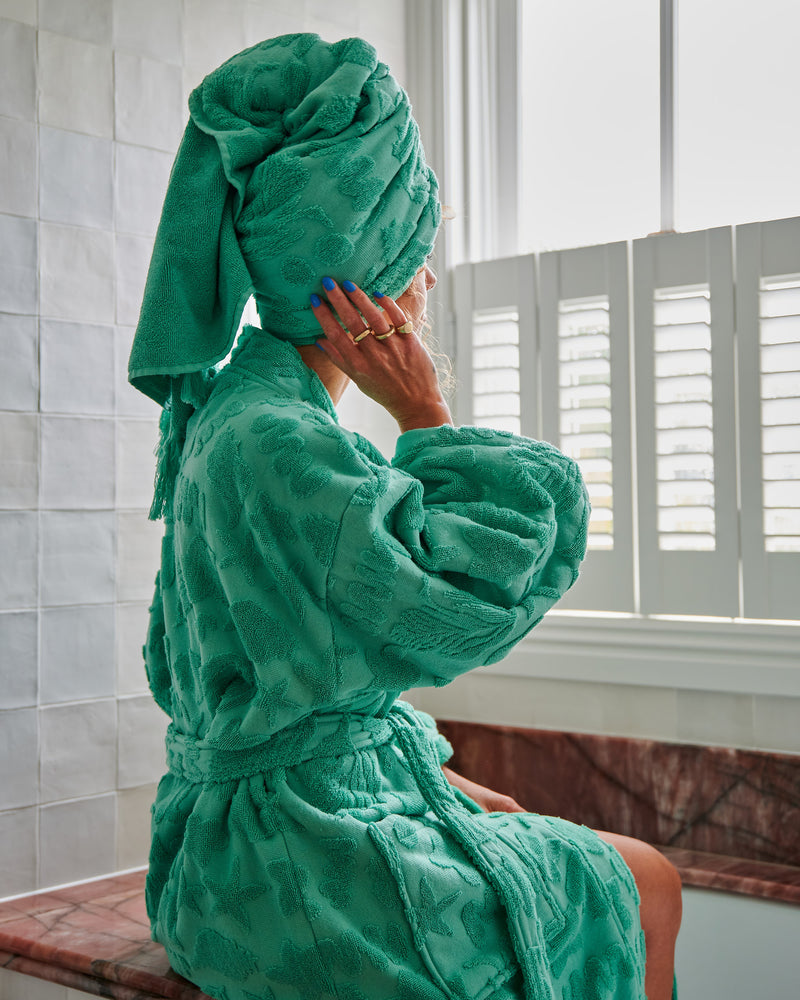 Jade Rock Pool Terry Bath Robe