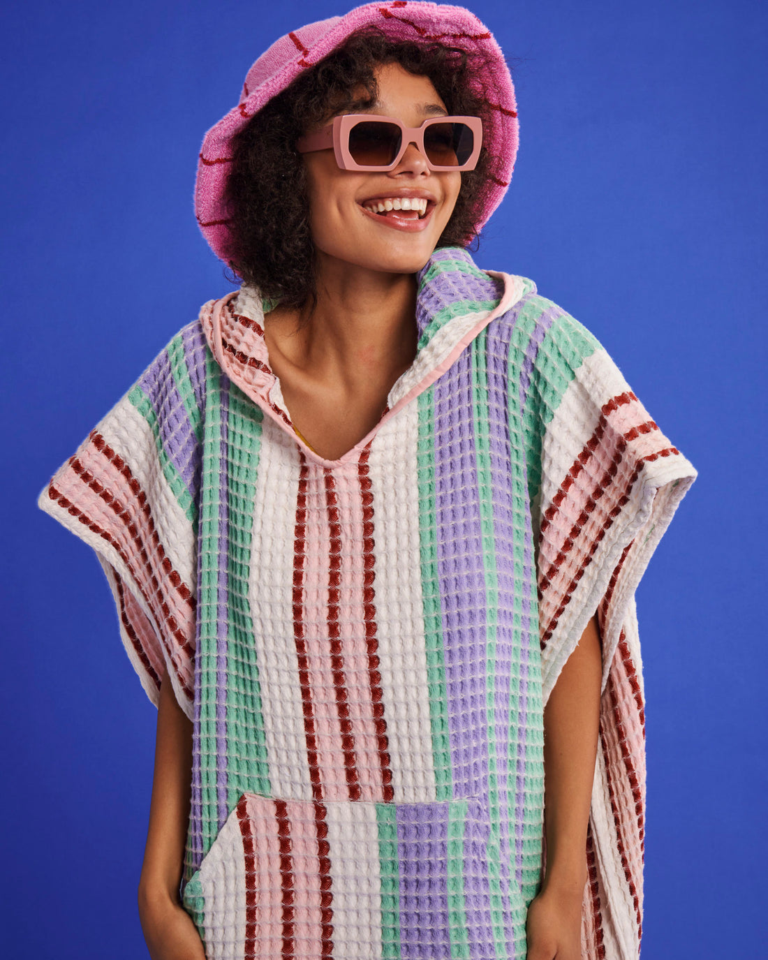 Island Delight Adult Waffle Poncho