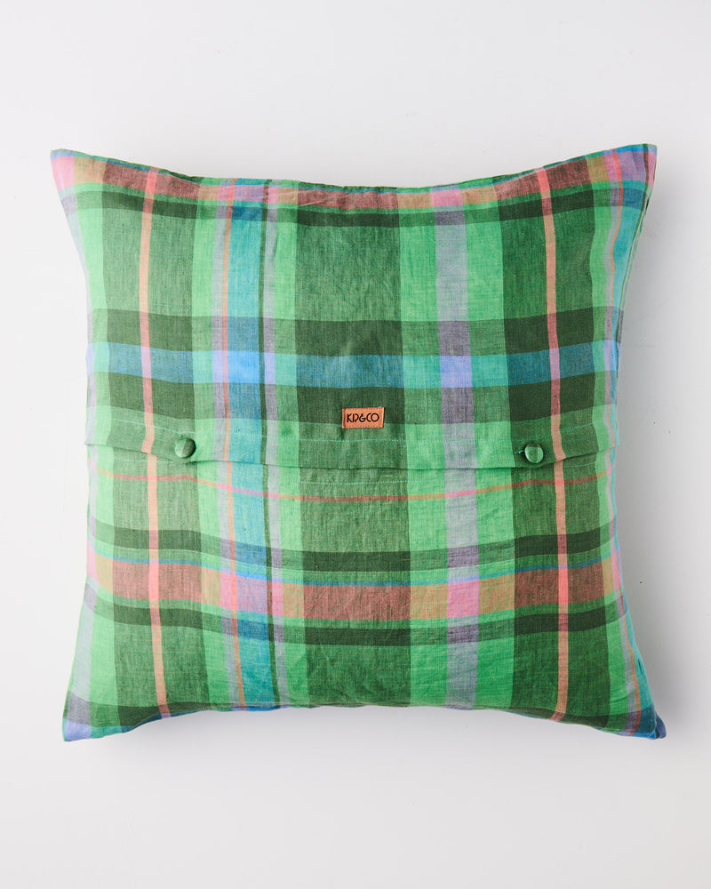 Jewel Of The Nile Tartan Linen European Pillowcases