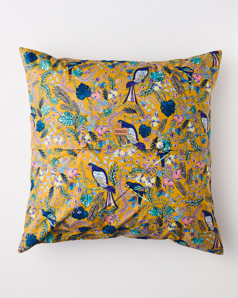 Birds Of Paradise Organic Cotton European Pillowcases