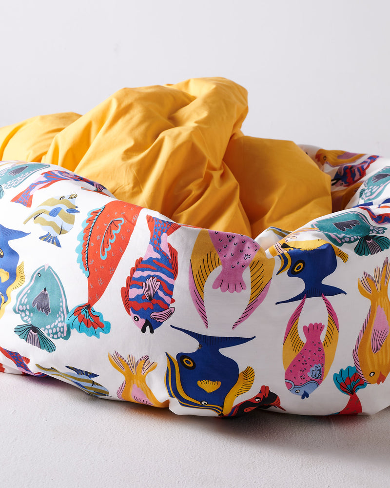 Fishy Business Organic Cotton Quilt Cover