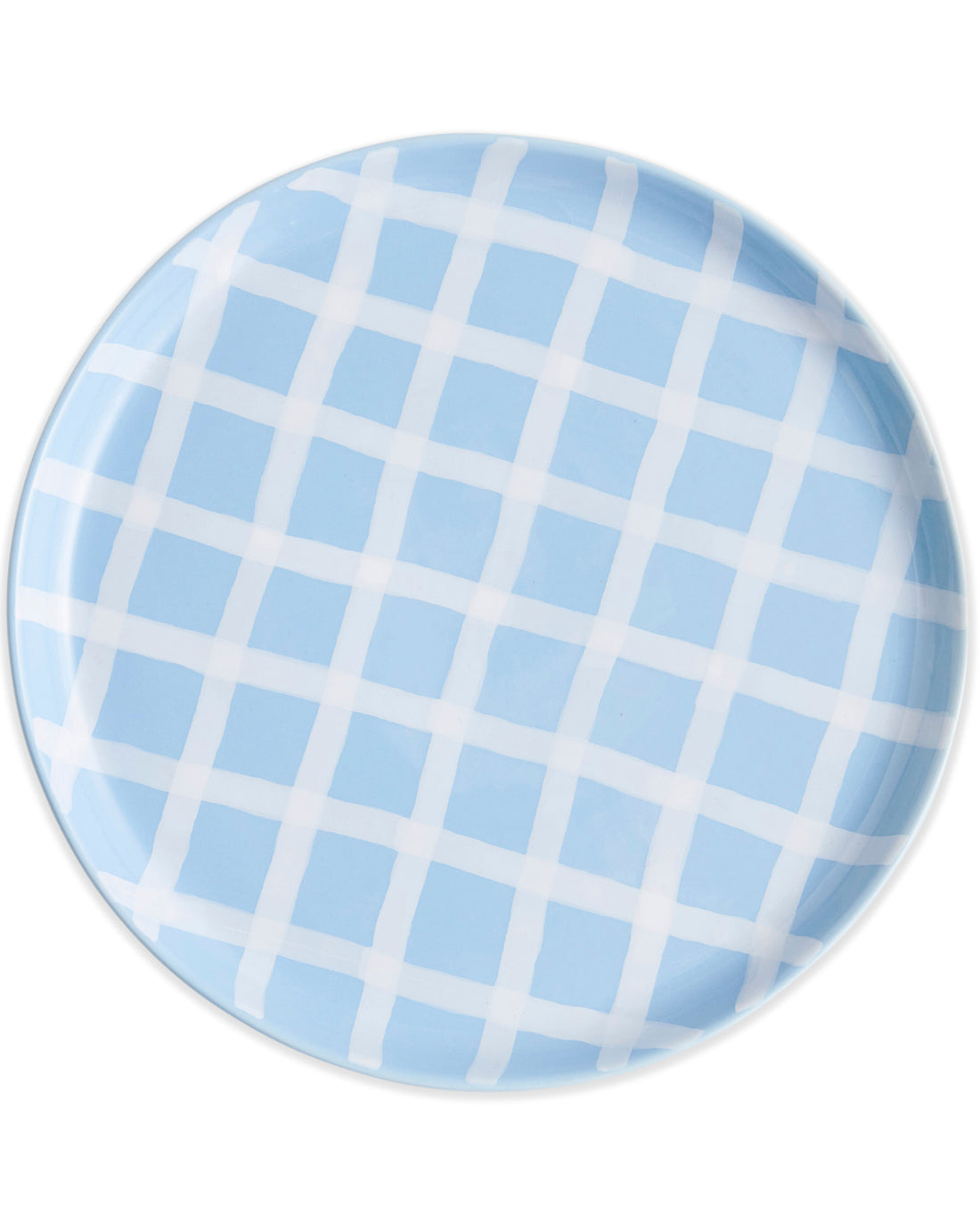 Blue Bird Tartan Plate 2P Set